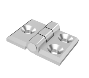 Zawias płaski 40x30mm chrom 3 otwory