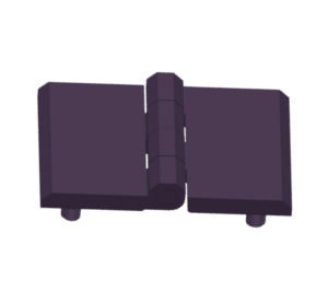 Zawias płaski 76×50 mm poliamid 4 szpilki