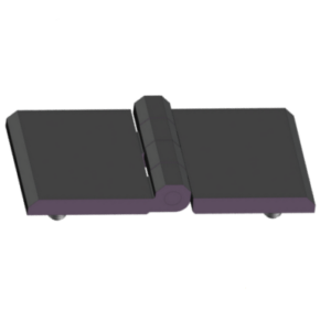 Zawias płaski  120×60 mm poliamid 4 szpilki