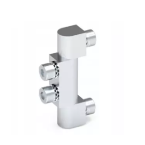 Zawias boczny 16x80x20mm 4 otwory mosiądz chrom