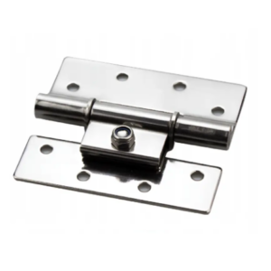 Zawias płaski 90x82mm stal nierdzewna otwory z regulacją INOX