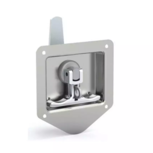 Zamek zatrzaskowy kontenerowy 121x125mm kłódka INOX
