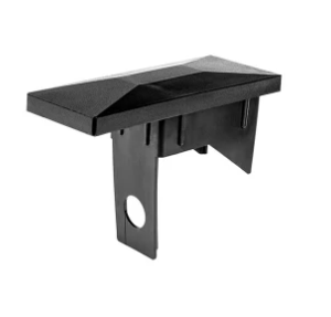 Nasadka wewnętrzna pod listwę do słupka ogrodzeniowego 60x40mm CZARNA 20szt.